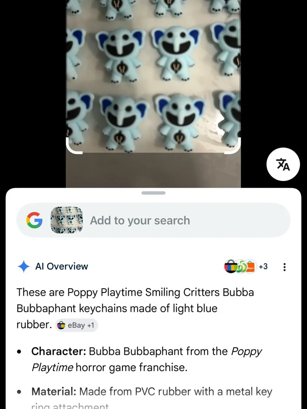 Poppy playtime Cute Light Blue Elephant Focal bead- Set of 15.